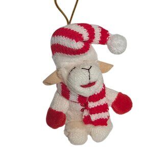Lamb Chop Plush Christmas Ornament Aurora 2004 Vintage Stuffed Animal Sheep Tiny